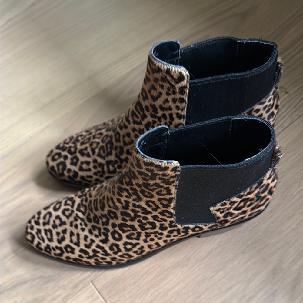 Cole Haan Leopard Print Ankle Boots